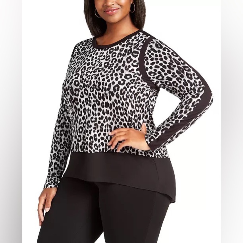 MICHAEL MICHAEL KORS
Plus Size Leopard-Print Contrast-Trim